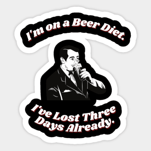 I'm on a Beer Diet Sticker
